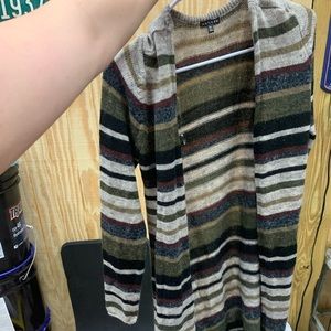 Cardigan long to mid lower leg length